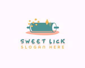 Sweet Pastry Rolling Pin logo design