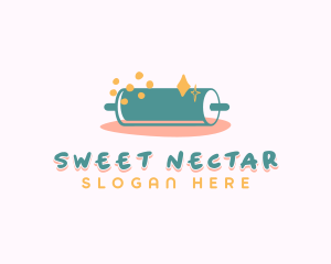 Sweet Pastry Rolling Pin logo design