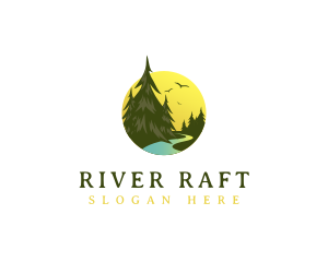 Pine Tree River logo design