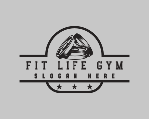 Gym - Gym Dumbbell Lifting logo design