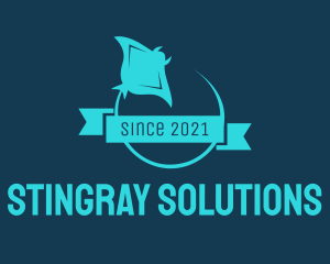 Stingray - Stingray Fish Banner logo design