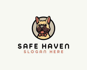 Bulldog Pet Puppy Shelter logo design