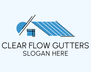 Gutter - Roofing Contractor Services logo design