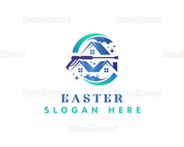 House Cleaning Washer Logo