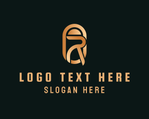 Luxury Business Letter R  logo design