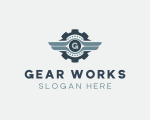 Industrial Mechanic Gear logo design