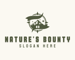 Nature Mountain Hiking logo design