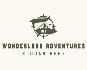 Nature Mountain Hiking logo design