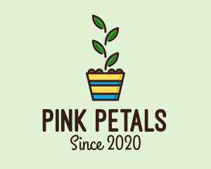 Colorful Plant Pot  logo design