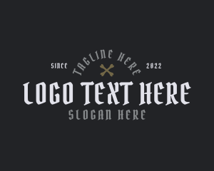 Gothic Brand Wordmark  Logo