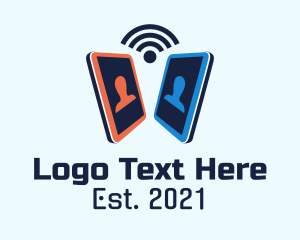 Offshore - Mobile WiFi Telecommunication logo design