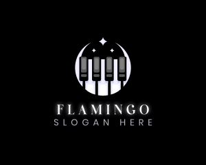 Moon Piano Keyboard Logo