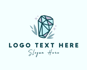 Spa - Precious Crystal Stone logo design