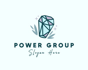 Precious Crystal Stone Logo