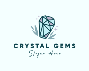 Precious Crystal Stone logo design