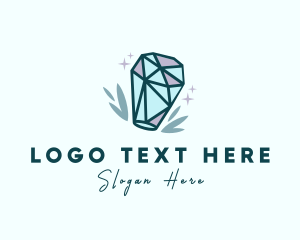 Souvenir - Precious Crystal Stone logo design
