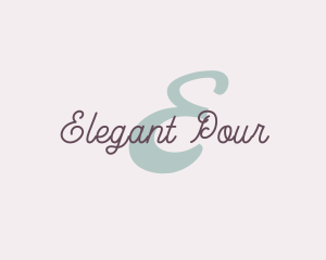 Elegant Feminine Brand logo design