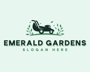 Grass Cutting Mowing logo design