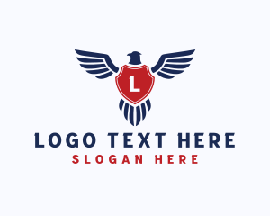 America - Eagle Wing Shield logo design