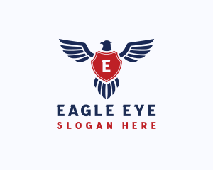 Eagle Wing Shield logo design