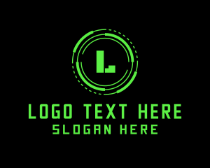 Initial - Tech Cyber Gaming Network logo design