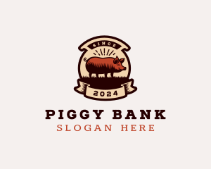 Pig - Pig Farm Livestock logo design