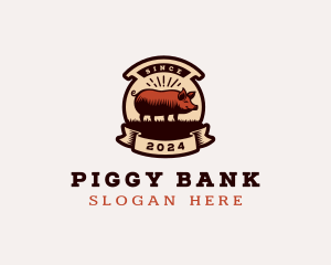 Pig Farm Livestock logo design