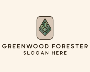 Landscaping Forest Tree logo design