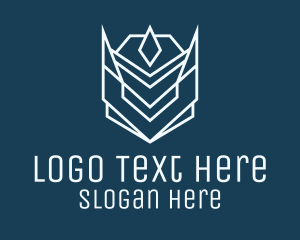 Game Developer - Space Droid Helmet logo design