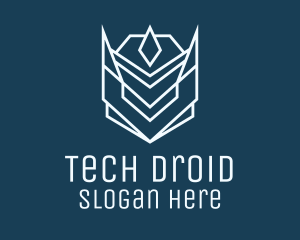 Droid - Space Droid Helmet logo design