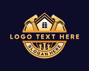 Refurbish - Hammer Renovation Repair logo design