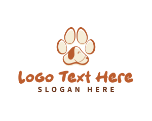 Mongrel - Paw Pet Dog logo design