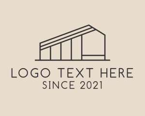 Container - Storage Factory Building Architecture logo design