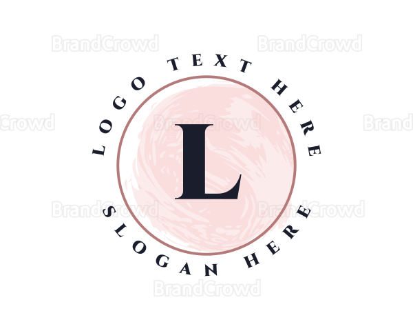 Classy Round Watercolor Logo