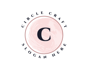 Classy Round Watercolor  logo design