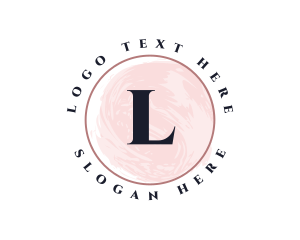 Beautiful - Classy Round Watercolor logo design