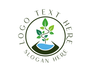 Vegan - Nature Environmental Planting logo design