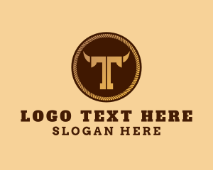 Dairy - Cattle Rope Ranch logo design