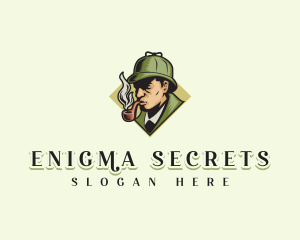 Mysterious - Detective Hat Cigarette logo design