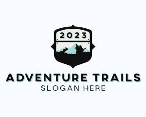 Mountain Hiker Adventure logo design