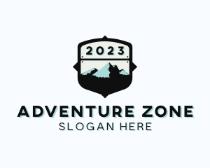 Mountain Hiker Adventure logo design