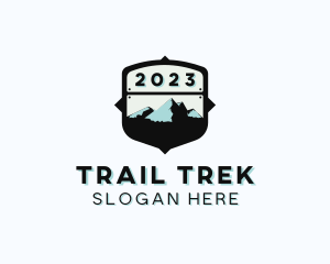 Hiker - Mountain Hiker Adventure logo design