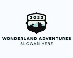 Mountain Hiker Adventure logo design