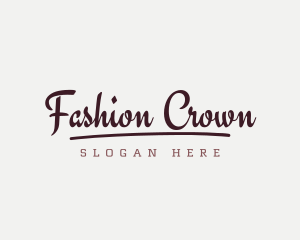 Underline Fashion Business logo design