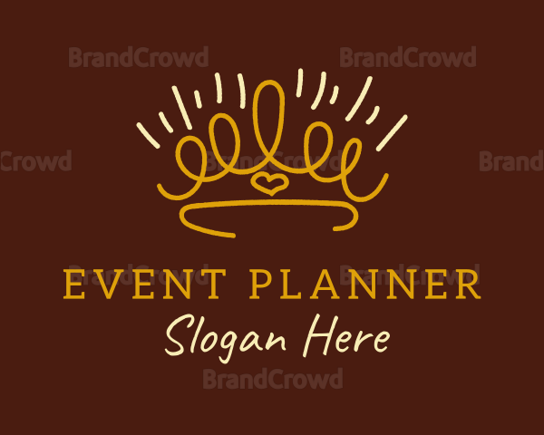 Elegant Simple Crown Logo