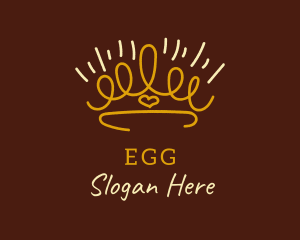 Elegant Simple Crown Logo