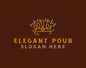 Elegant Simple Crown logo design