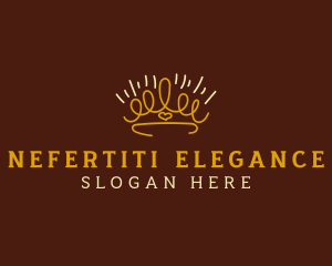 Elegant Simple Crown logo design