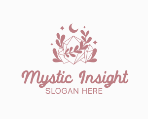 Mystical Sparkling Crystal logo design