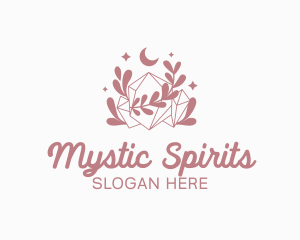 Mystical Sparkling Crystal logo design